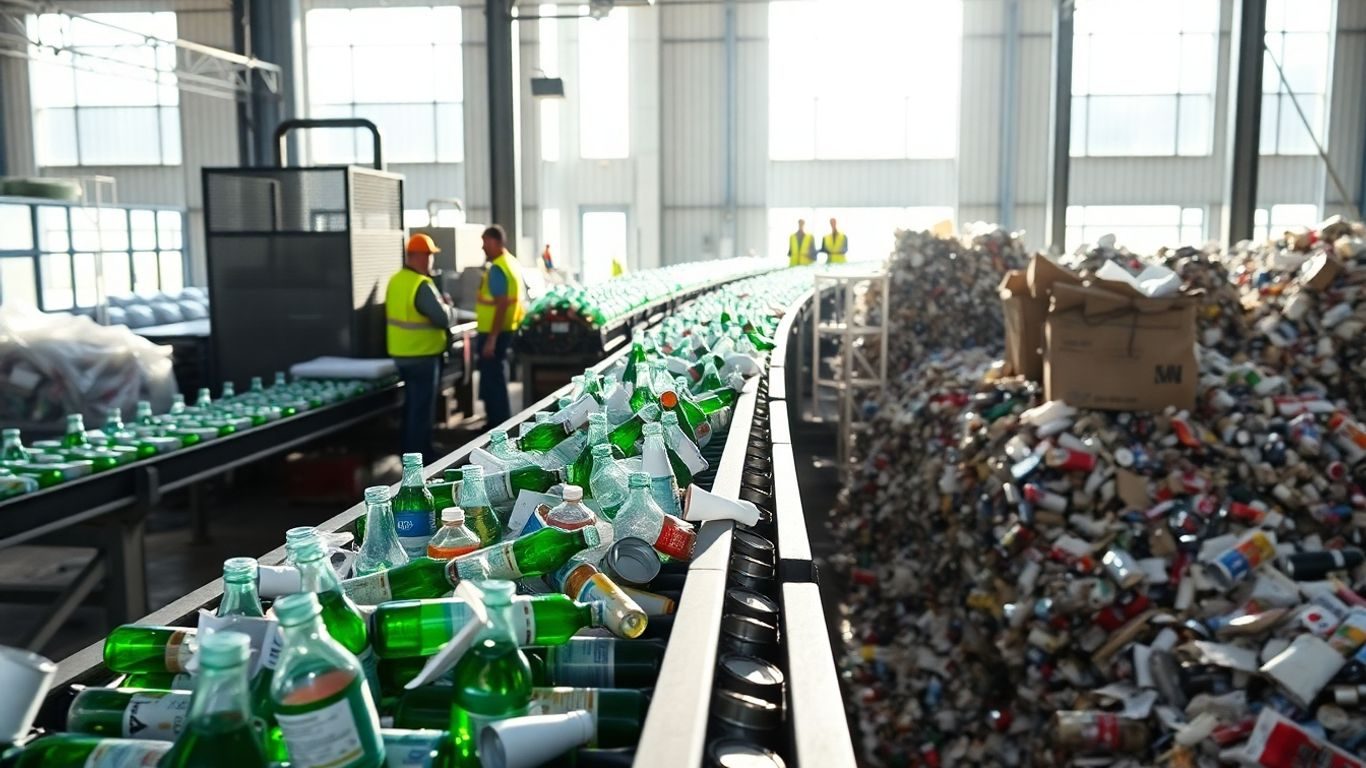 Traseul deșeurilor reciclate în România.